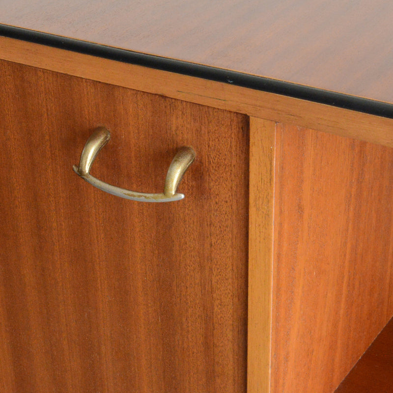 VANSON(バンソン)ガラスキャビネット70(木扉付)