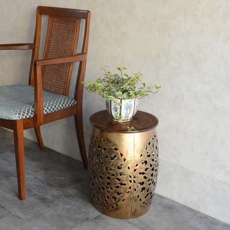 マンゴーウッド　サイドテ-ブルS/フラワースタンド(花台)/スツール