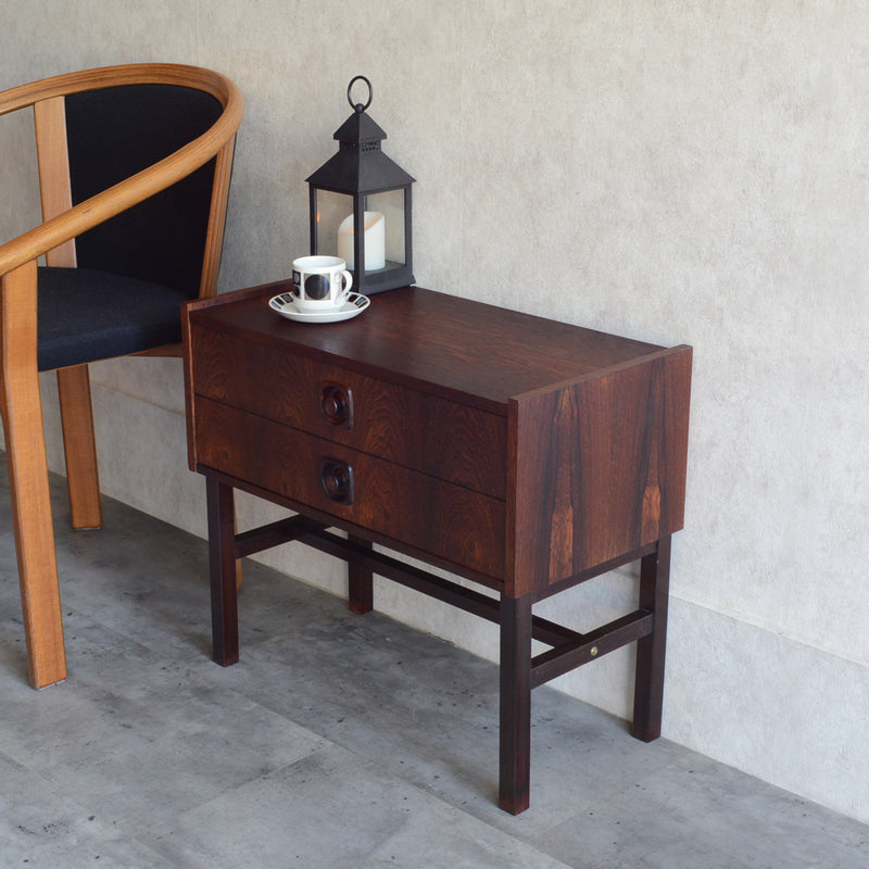 デンマーク  ローズウッド 2段チェスト 5-20