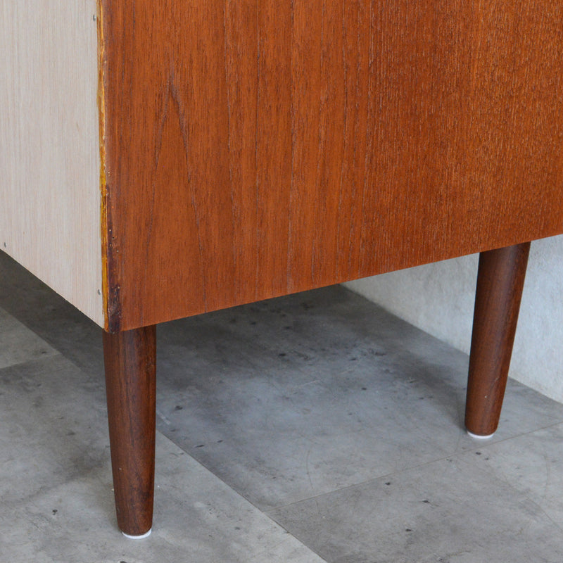 デンマークヴィンテージ  チーク 6段 チェスト 鍵付 C-4