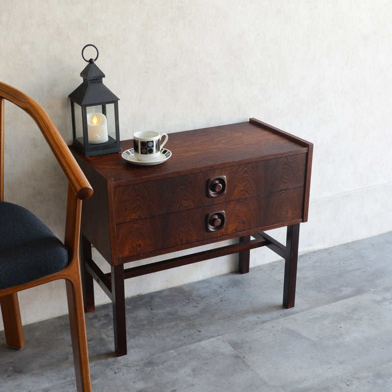 デンマーク  ローズウッド 2段チェスト 5-20