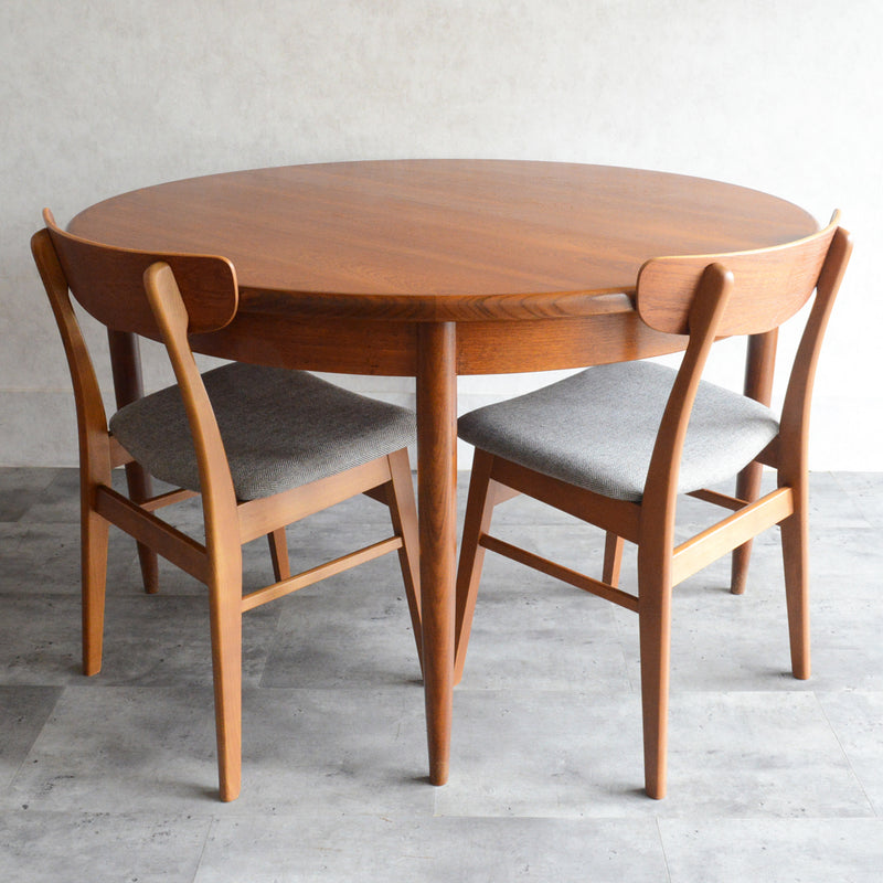 G-PLAN ジープラン  エクステンション ラウンドテーブル 101 (天板剥離再塗装）