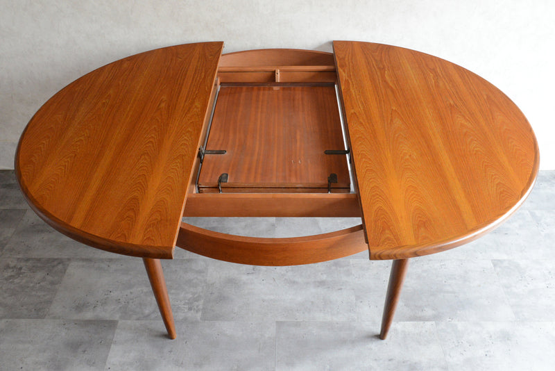 G-PLAN ジープラン  エクステンション ラウンドテーブル 101 (天板剥離再塗装）