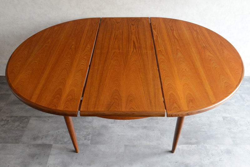 G-PLAN ジープラン  エクステンション ラウンドテーブル 101 (天板剥離再塗装）