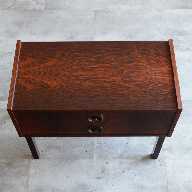 デンマーク  ローズウッド 2段チェスト 5-20