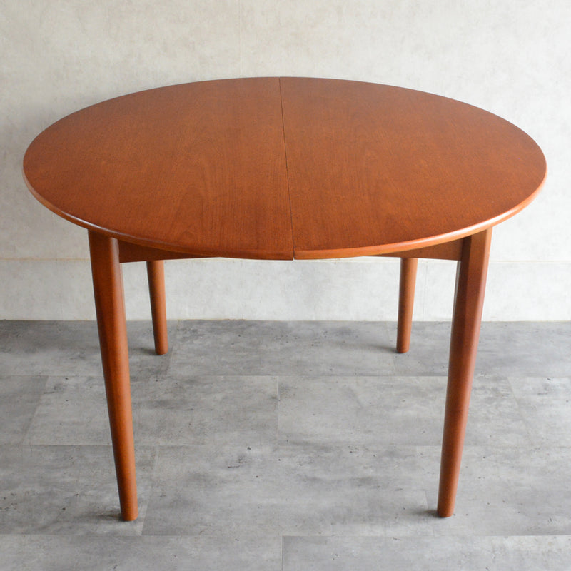 Jentique コンパクト エクステンション ラウンドテーブル 03(天板剥離再塗装済)