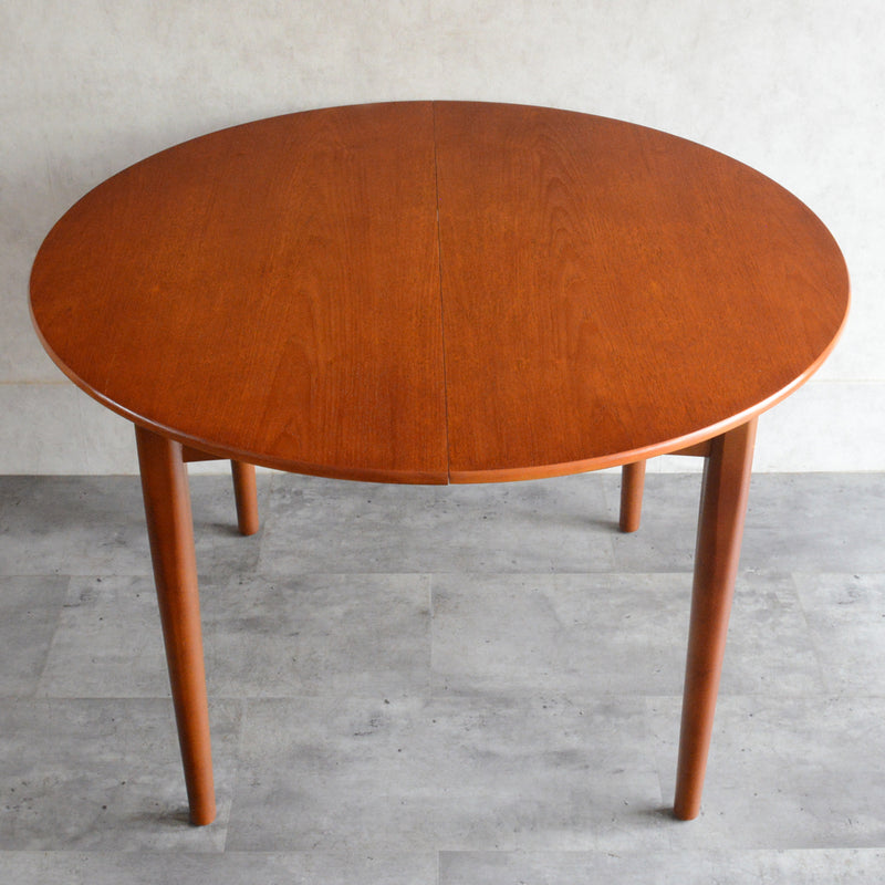 Jentique コンパクト エクステンション ラウンドテーブル 03(天板剥離再塗装済)