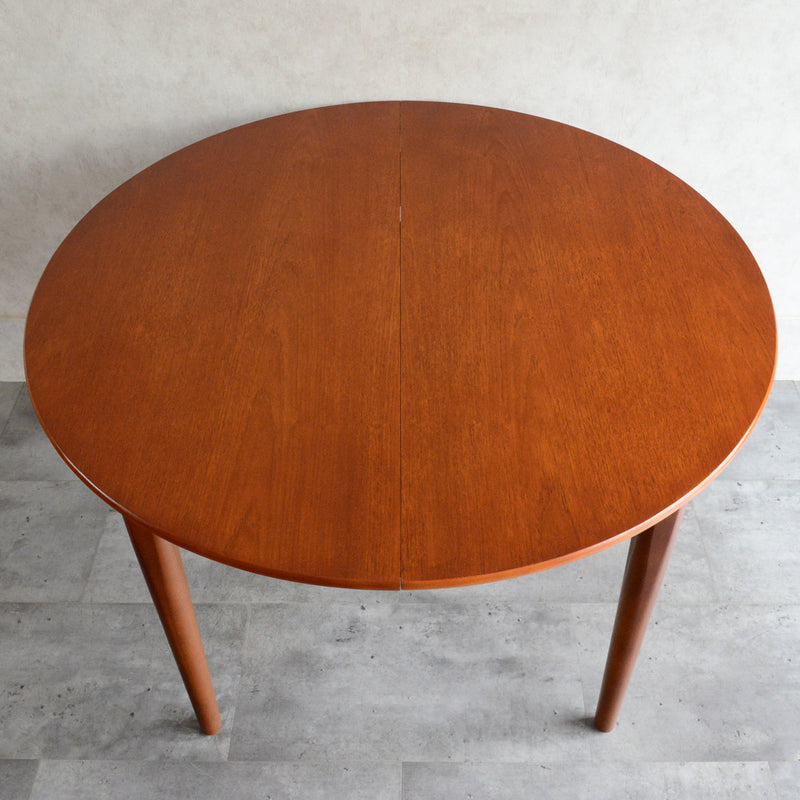 Jentique コンパクト エクステンション ラウンドテーブル 03(天板剥離再塗装済)