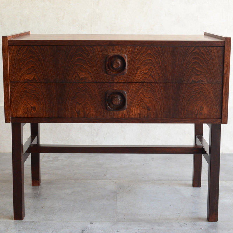 デンマーク  ローズウッド 2段チェスト 5-20