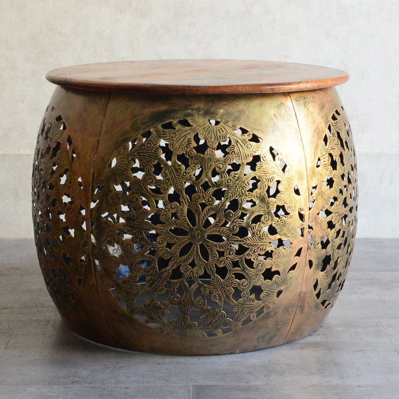 マンゴーウッド　サイドテ-ブルM/フラワースタンド(花台)