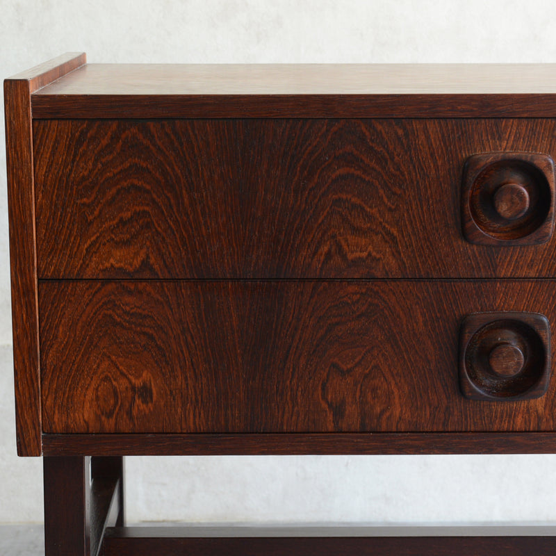 デンマーク  ローズウッド 2段チェスト 5-20