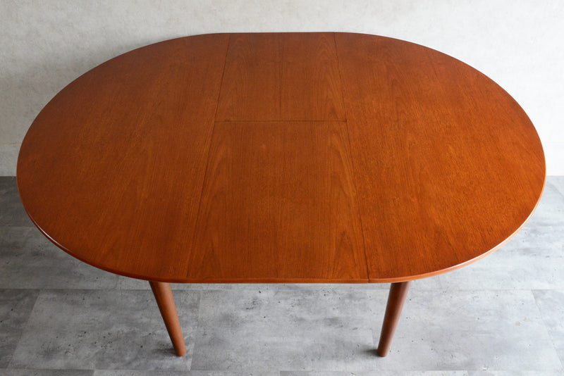 Jentique コンパクト エクステンション ラウンドテーブル 03(天板剥離再塗装済)