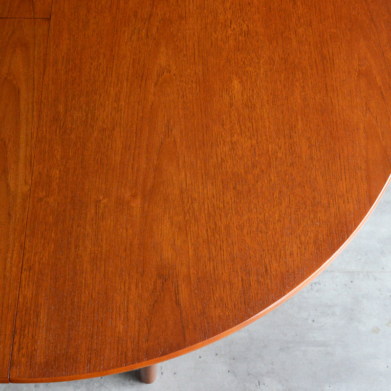 Jentique コンパクト エクステンション ラウンドテーブル 03(天板剥離再塗装済)