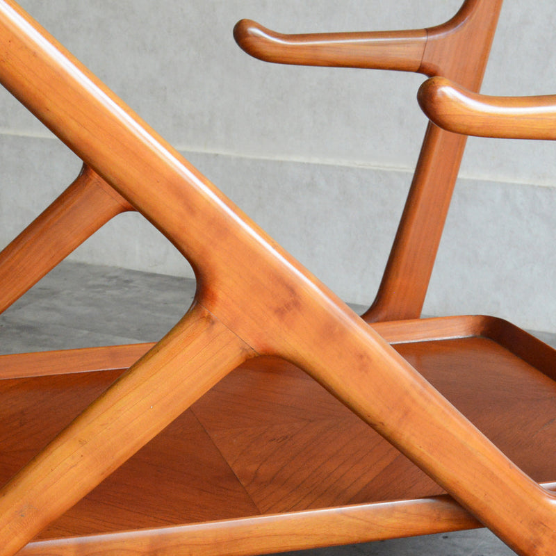 Cassinaカッシーナ  マホガニートローリー(ワゴン）60