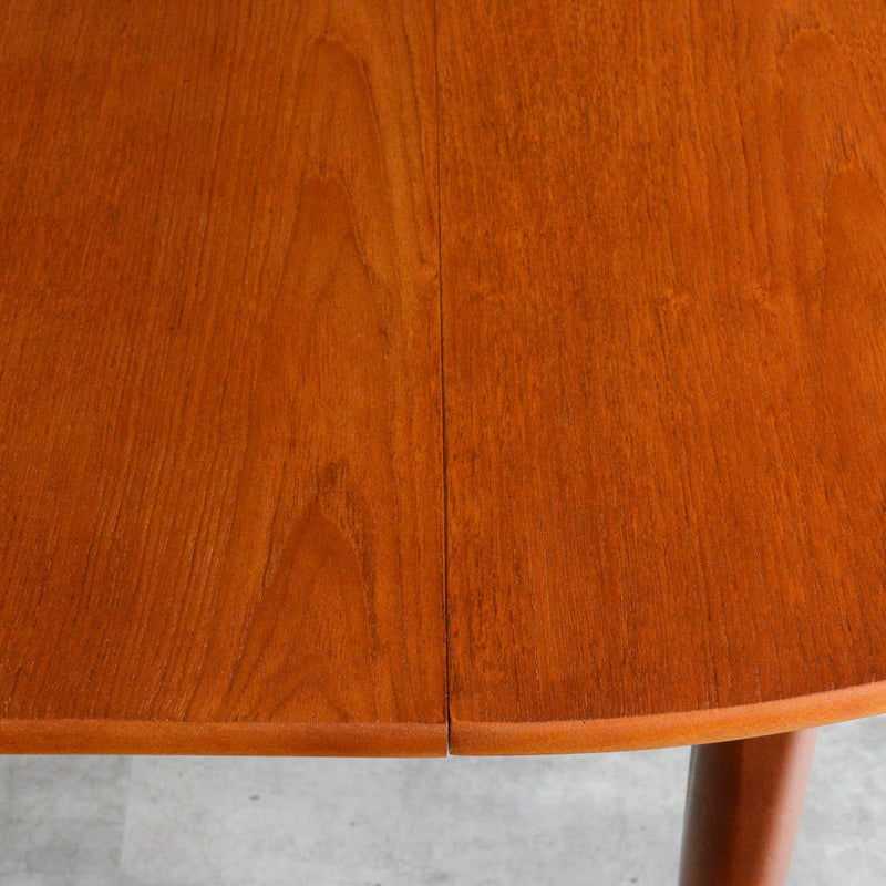 Jentique コンパクト エクステンション ラウンドテーブル 03(天板剥離再塗装済)