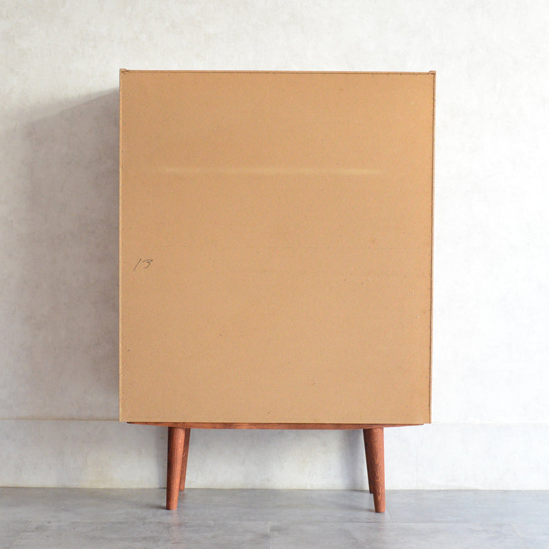 デンマーク ヴィンテージ Farso Mobelfabrik 木扉付シェルフ(3段）5-153