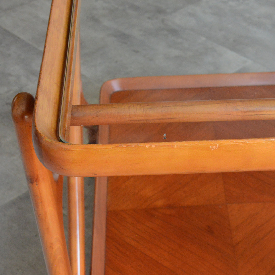 Cassinaカッシーナ  マホガニートローリー(ワゴン）60