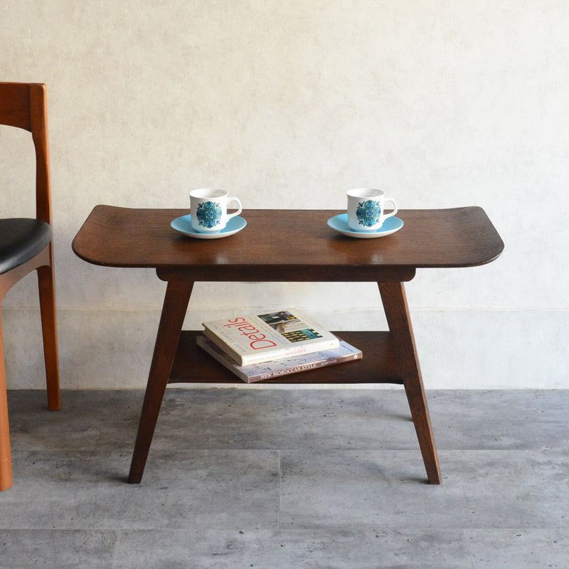 60S ローテーブル  38(オーク・ウイング）天板剝離再塗装済