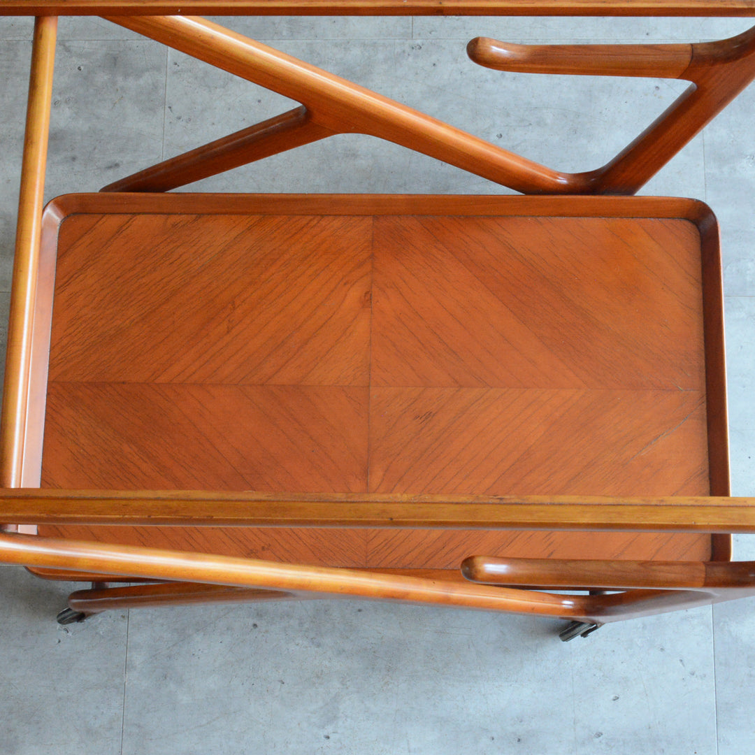 Cassinaカッシーナ  マホガニートローリー(ワゴン）60