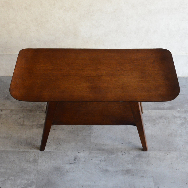 60S ローテーブル  38(オーク・ウイング）天板剝離再塗装済