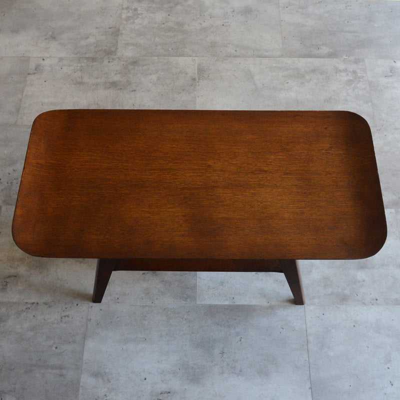 60S ローテーブル  38(オーク・ウイング）天板剝離再塗装済