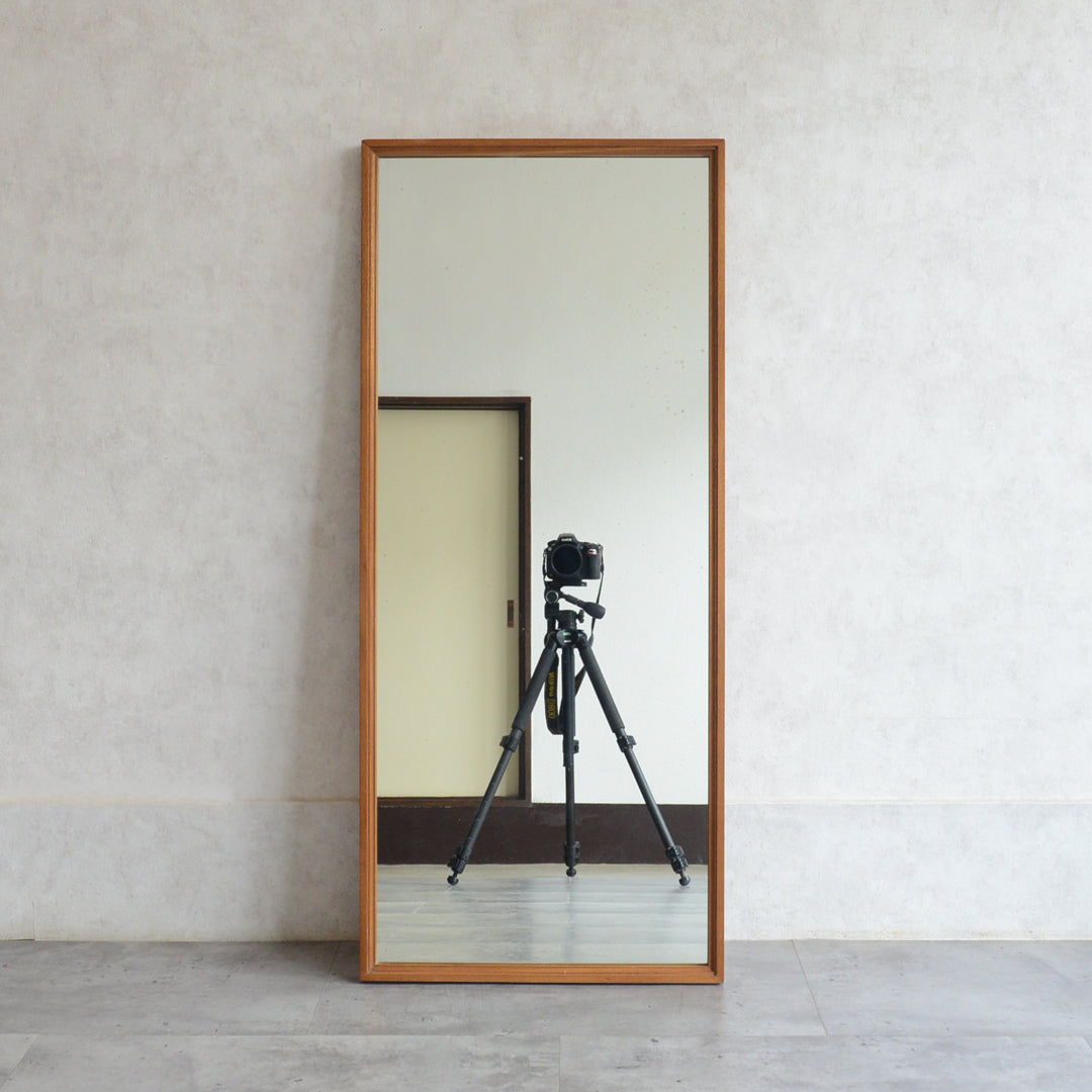 イギリスヴィンテージ チークミラー 12