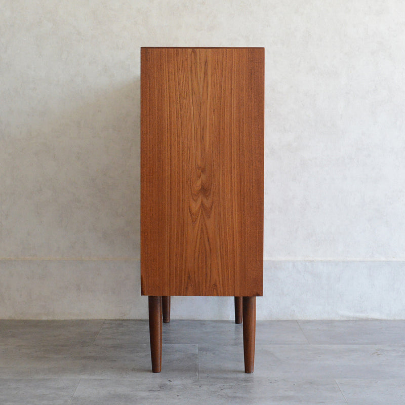 デンマークヴィンテージ  チーク５段スモールチェスト D-７