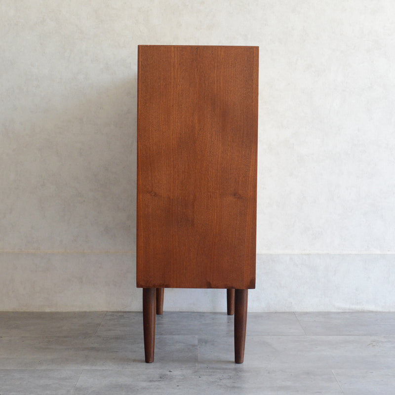 デンマークヴィンテージ  チーク５段スモールチェスト D-７