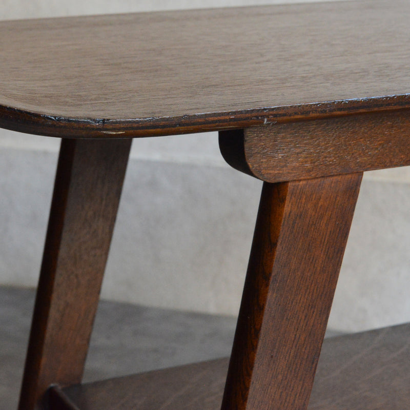 60S ローテーブル  38(オーク・ウイング）天板剝離再塗装済