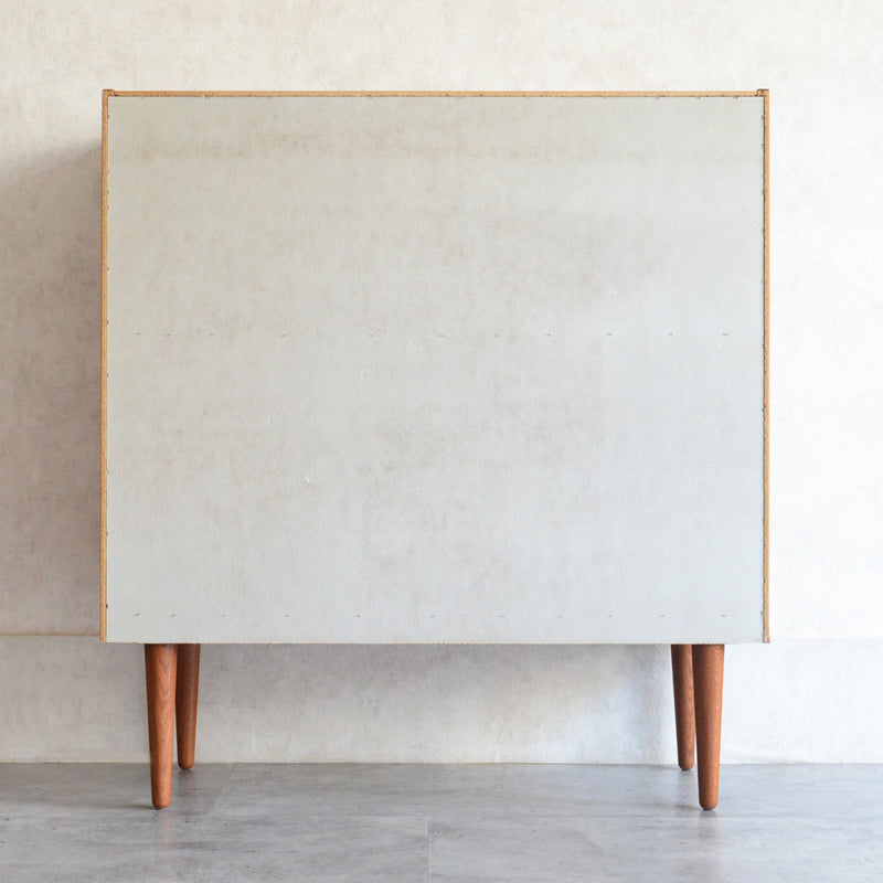 デンマーク ヴィンテージ チーク シェルフ (扉付）8-29