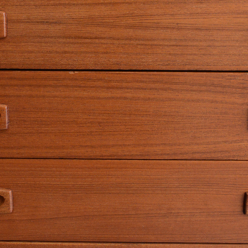 デンマークヴィンテージ  チーク５段スモールチェスト D-７