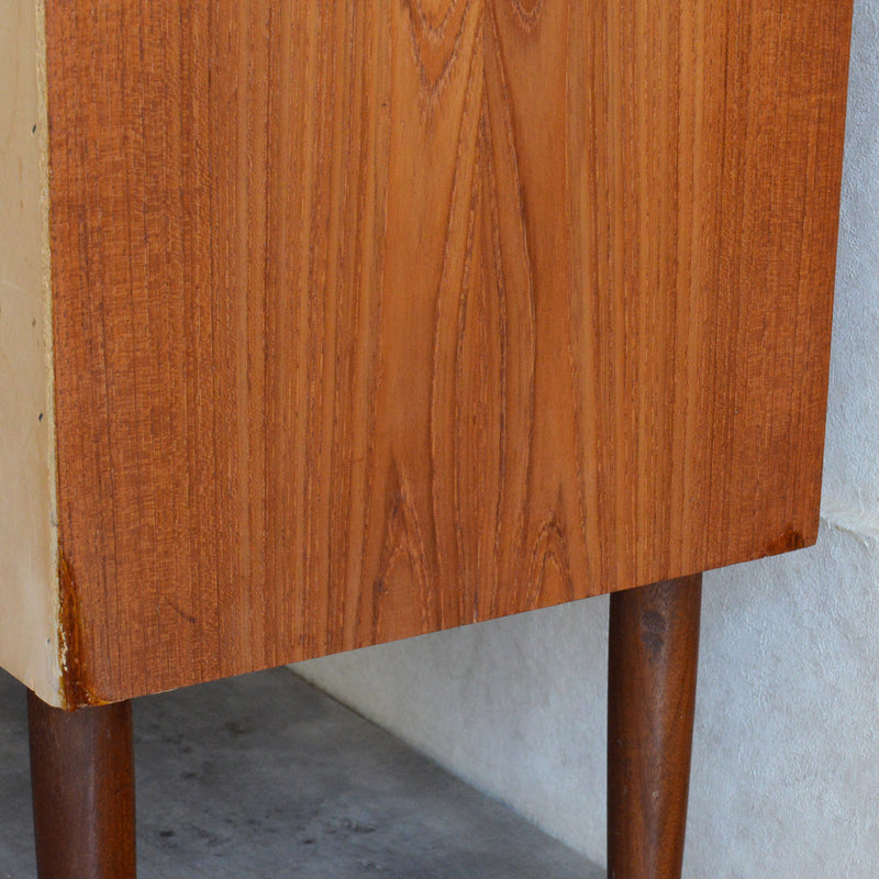 デンマークヴィンテージ  チーク５段スモールチェスト D-７