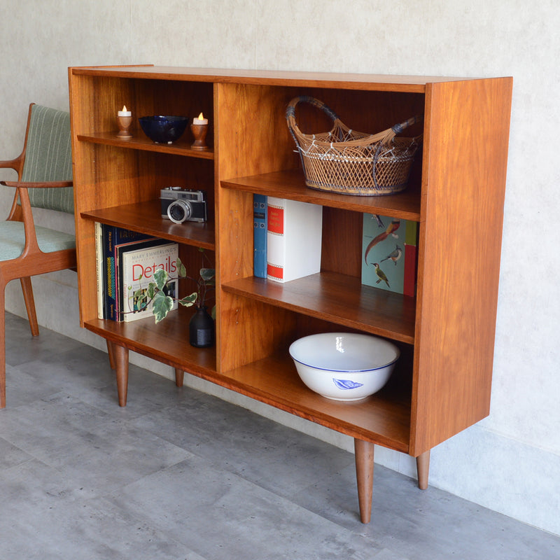 デンマーク ヴィンテージ　チークオープンシェルフ 5-17(オイル仕上）