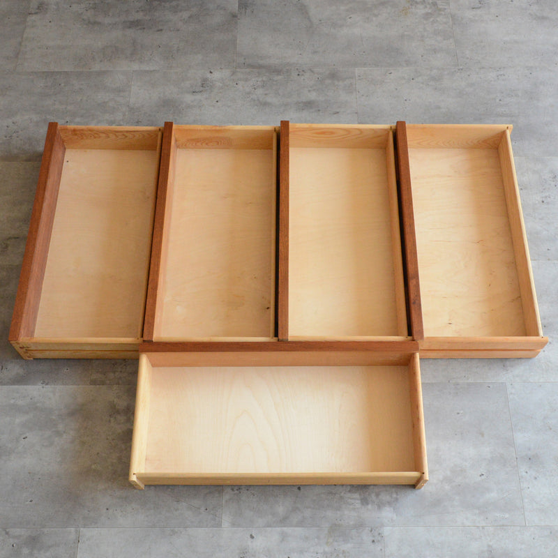 デンマークヴィンテージ  チーク５段スモールチェスト D-７