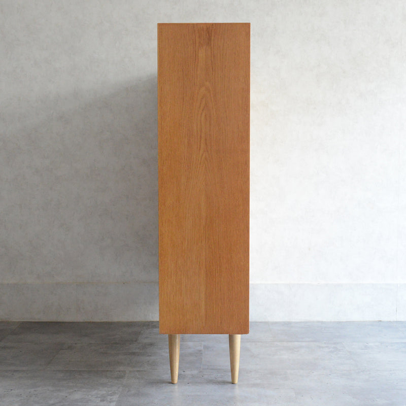 デンマーク ヴィンテージ　オーク シェルフ（木扉付）5-69