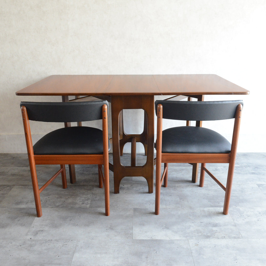 ミッドセンチュリー ヴィンテージ　ゲートレッグ  ダイニングテーブル 37(天板剝離再塗装済）