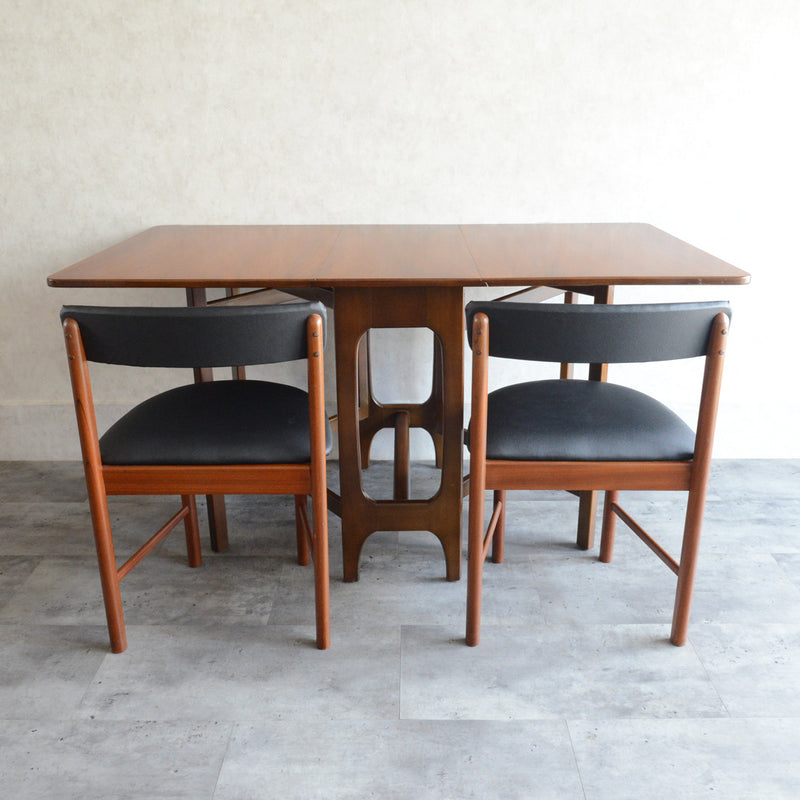 ミッドセンチュリー ヴィンテージ　ゲートレッグ  ダイニングテーブル 37(天板剝離再塗装済）