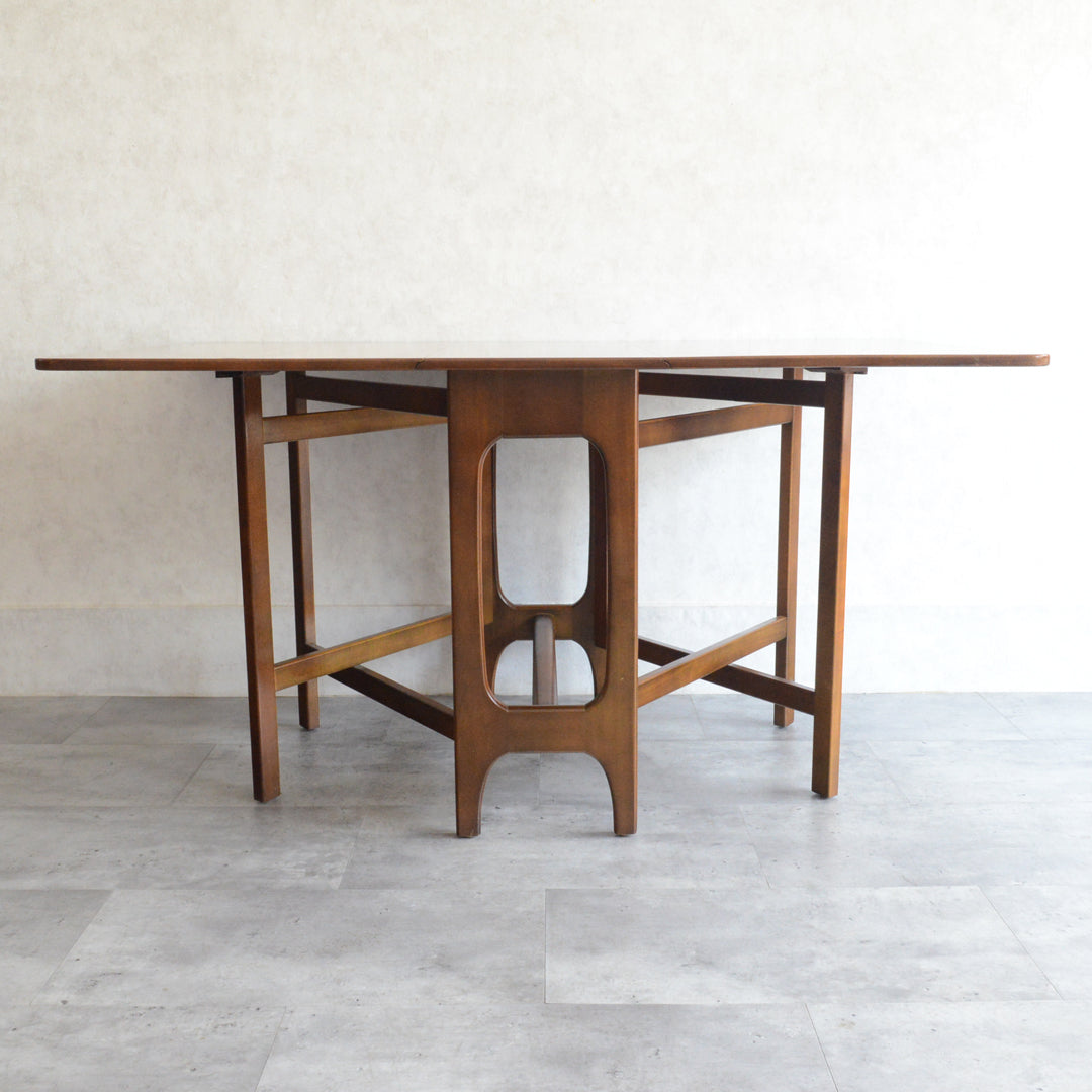 ミッドセンチュリー ヴィンテージ　ゲートレッグ  ダイニングテーブル 37(天板剝離再塗装済）