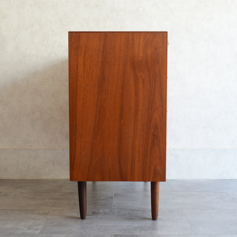 デンマーク ヴィンテージ  チーク ４段チェスト 5-41 (ウッドオイル仕上）