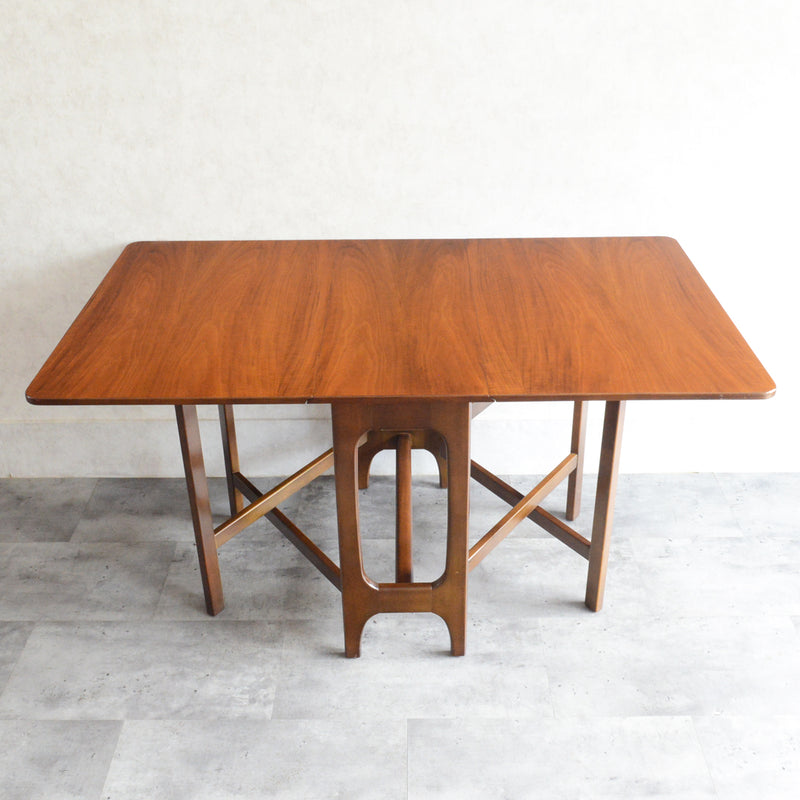 ミッドセンチュリー ヴィンテージ　ゲートレッグ  ダイニングテーブル 37(天板剝離再塗装済）