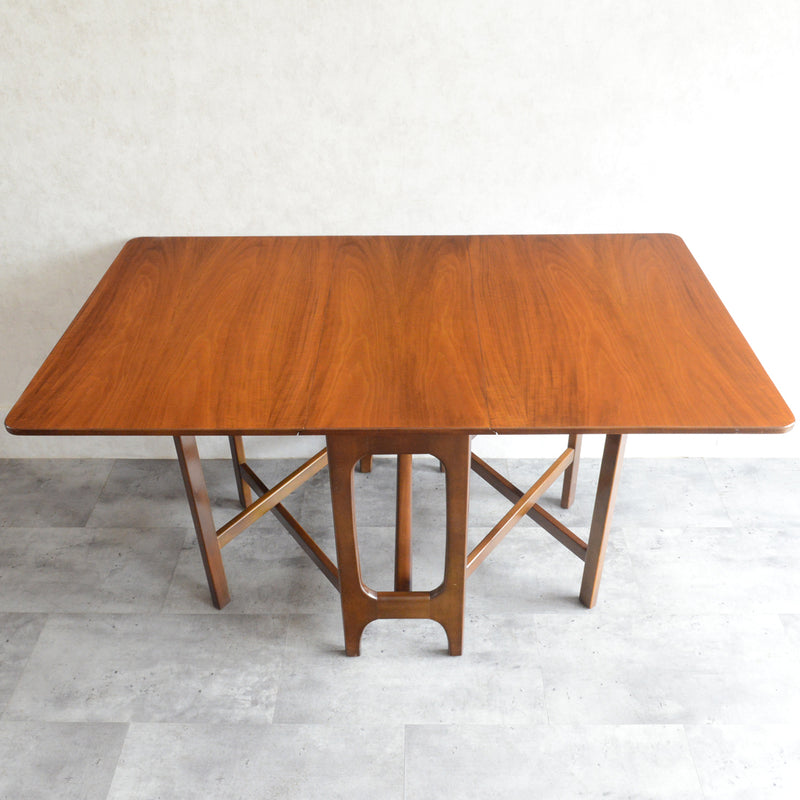 ミッドセンチュリー ヴィンテージ　ゲートレッグ  ダイニングテーブル 37(天板剝離再塗装済）