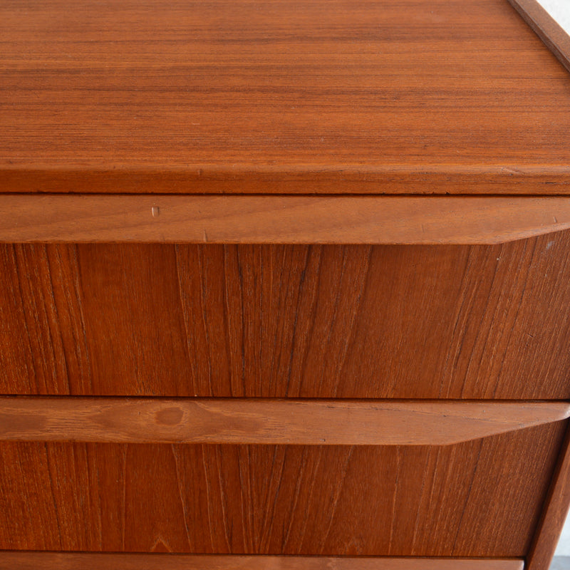 デンマーク ヴィンテージ  チーク ４段チェスト 5-41 (ウッドオイル仕上）