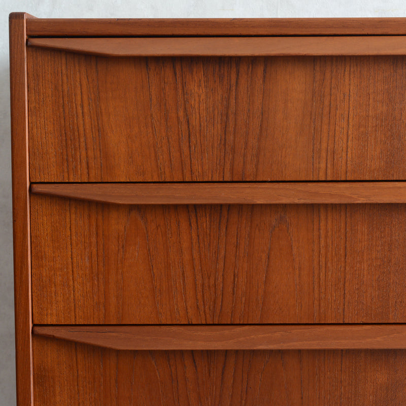 デンマーク ヴィンテージ  チーク ４段チェスト 5-41 (ウッドオイル仕上）