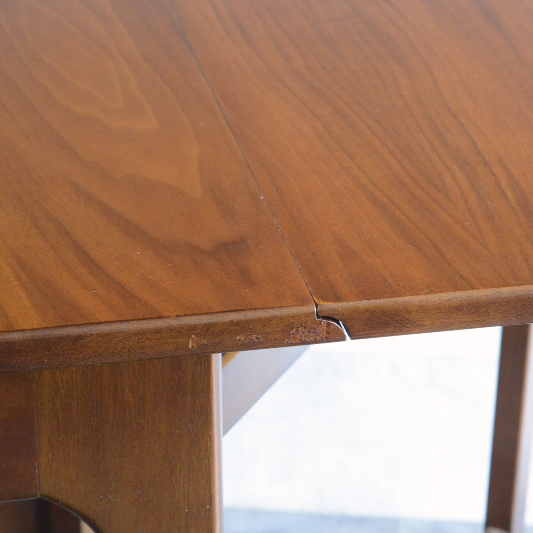 ミッドセンチュリー ヴィンテージ　ゲートレッグ  ダイニングテーブル 37(天板剝離再塗装済）