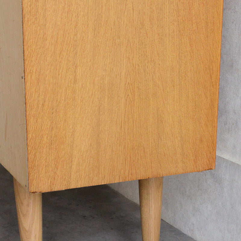 デンマーク ヴィンテージ　オーク シェルフ（木扉付）5-69