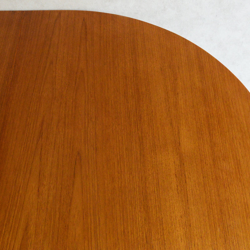 Jentique ジェンティーク　ゲートレッグテーブル28（オーバル・天板剝離再塗装済）