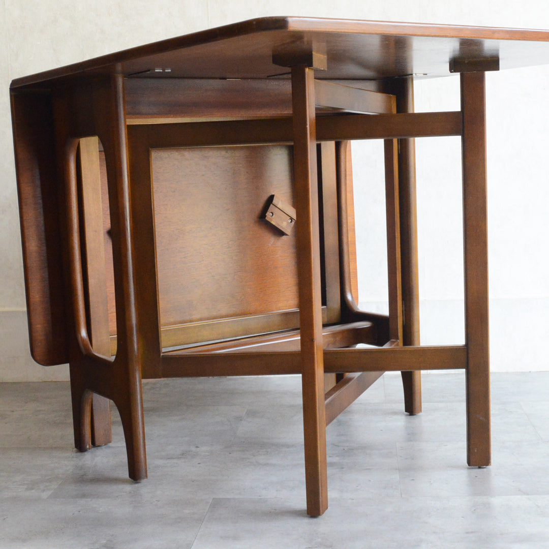 ミッドセンチュリー ヴィンテージ　ゲートレッグ  ダイニングテーブル 37(天板剝離再塗装済）