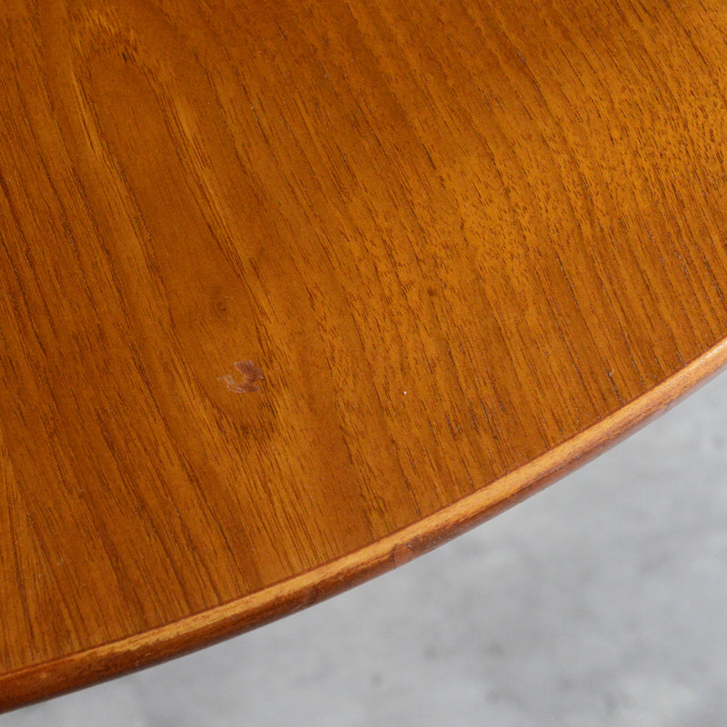 Jentique ジェンティーク　ゲートレッグテーブル28（オーバル・天板剝離再塗装済）