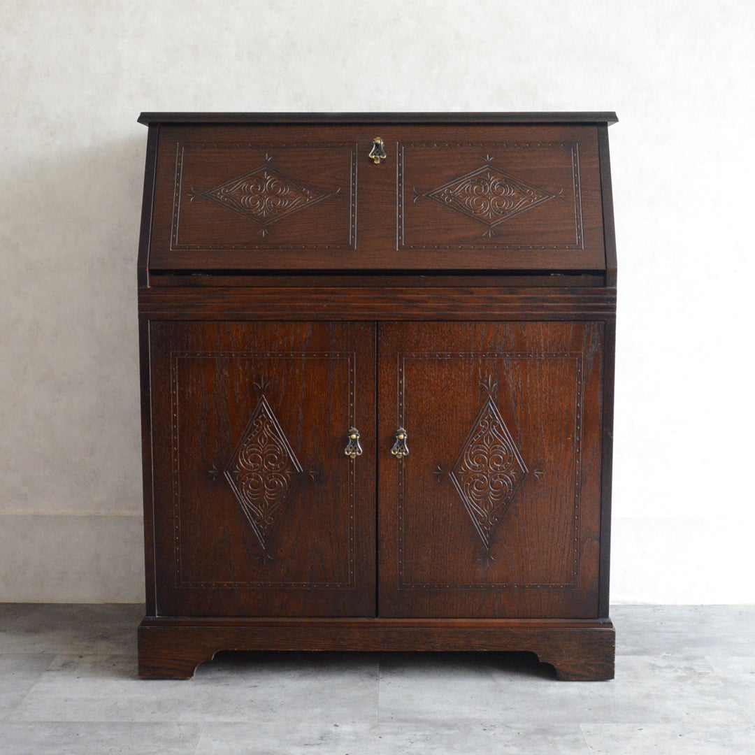 クラシック オーク ビューロー09(天板剝離再塗装済）