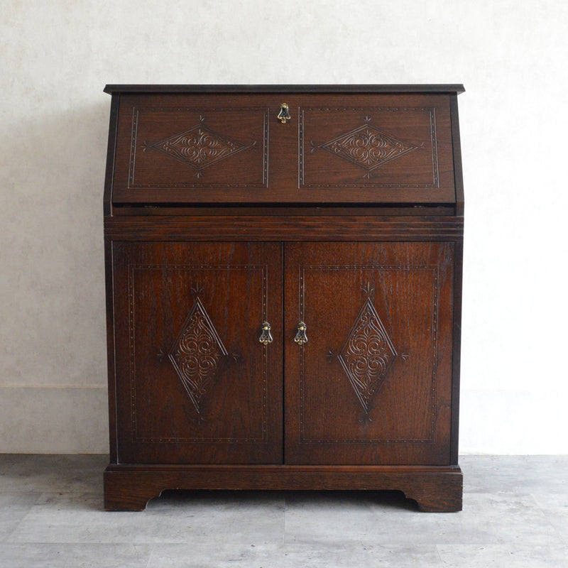 クラシック オーク ビューロー09(天板剝離再塗装済）